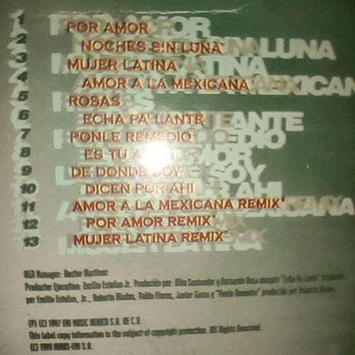 Thalia 1997 Amor A La Mexicana CD used, rare Greek special edition