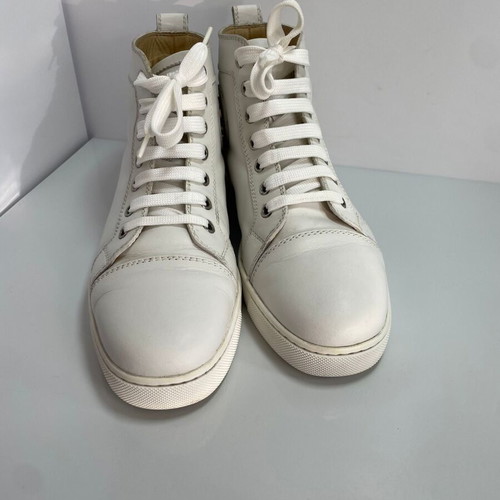 Christian Louboutin δερμάτινα αθλητικά παπούτσια μεταχειρισμένα, μέγεθος 38, λευκά