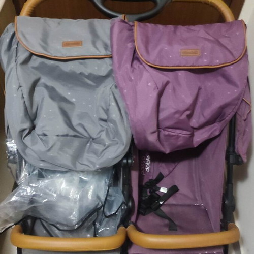 Chipolino twin stroller with accessories
