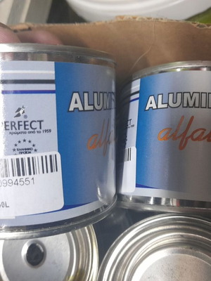Alfalac αλουμινοχρώμα μαύρο υψηλής θερμοκρασίας 2 τεμάχια 150μλ καινούργιο