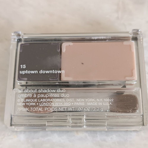 Clinique and Lancome eyeshadow set used