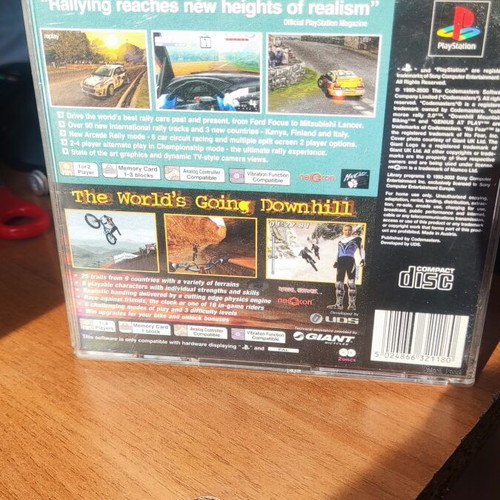 Colin McRae 2 & No Fear Downhill PlayStation PS1 racing games used
