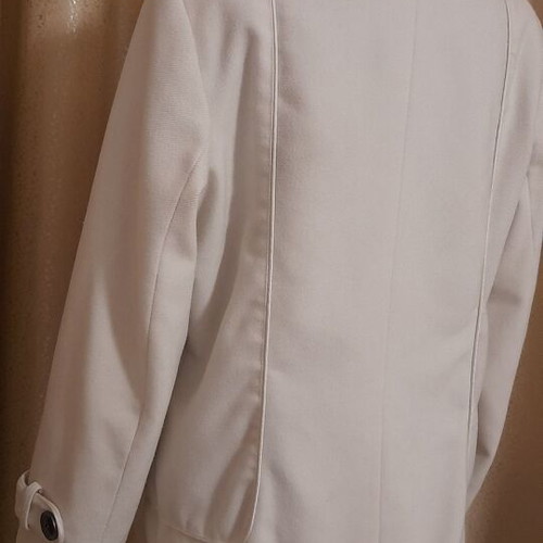 Été White Corduroy Half Coat like new, size XL