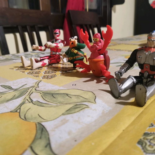 Collectible pack of 4 vintage figures used from the 90s
