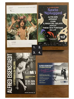 Cultural Events 3 φυλλάδια, καρτ ποστάλ, μπροσούρες, αφίσες, φυλλάδια, προγράμματα, φυλλάδια καινούργια