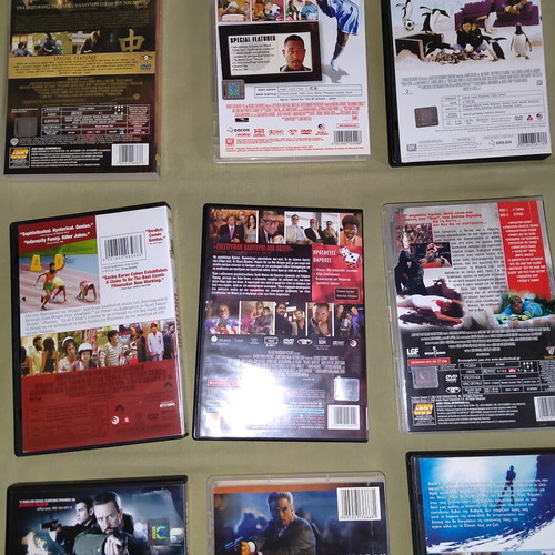 DVD movie pack of 9 used films with subtitles, comedy and adventure
