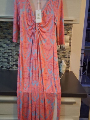 Women's summer dress We Coss new, pink multicolor, size L