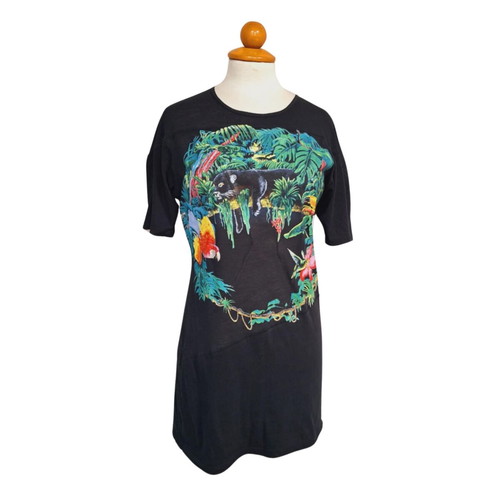 Balenciaga blouse refurbished with jungle print, size M