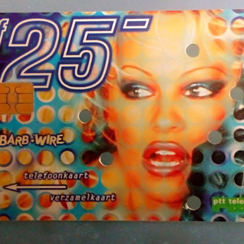 Pamela Anderson Barb Wire phone card 1995