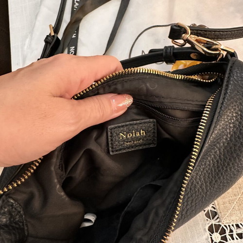 Nolah black crossbody shoulder bag, soft material