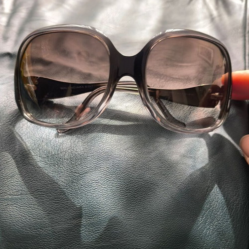 Balenciaga sunglasses used, large black and gray