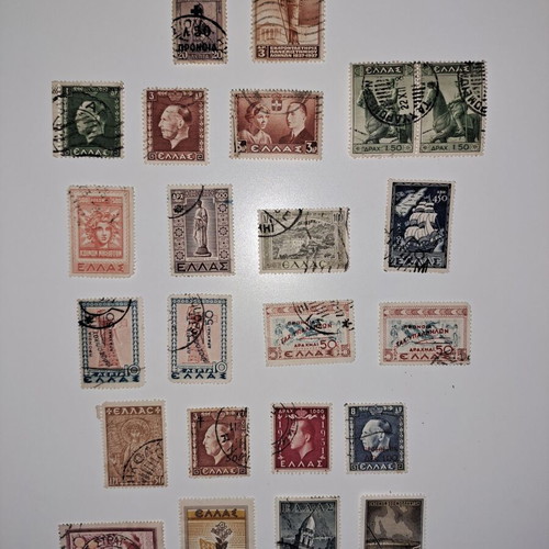 Stamps used 23 sealed 1937-1953