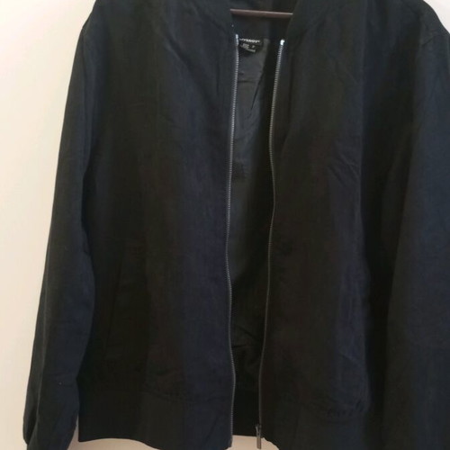 Men's jacket new thin with suede-like texture size M