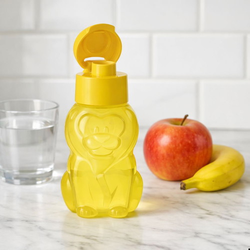 Tupperware Lion Kids Bottle 350ml new, no-drip spout