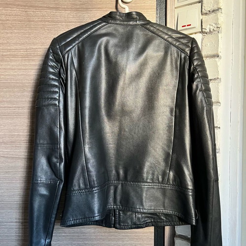 Diesel leather jacket like new, size S, black