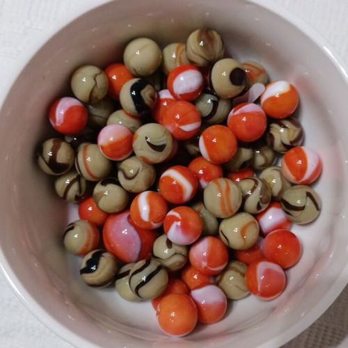 Marbles new, 80 pcs φ16 + 2 pcs φ25