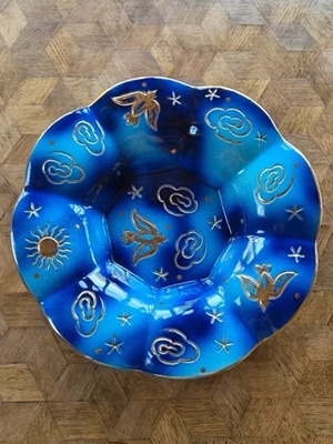 Boch Ceramics Raymond Chevallier Graffitis Design Model 105 Bowl