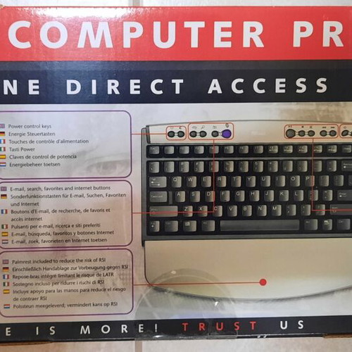 Trust Silverline Direct Access wired multimedia keyboard