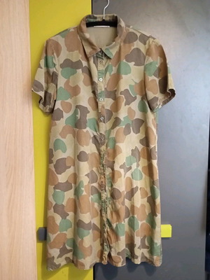 BSB jeans long shirt like new, size M/L, beige khaki