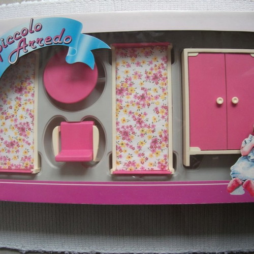 Dollhouse furniture set from 1980 decade new