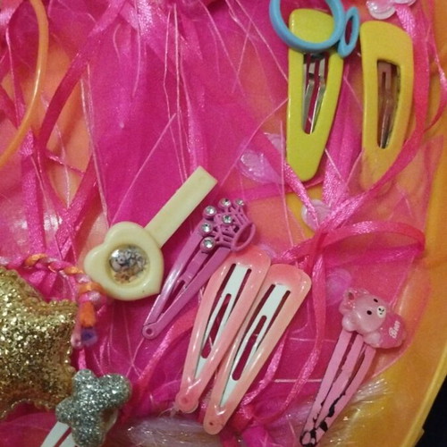 Disney Belle suitcase used with gift accessories