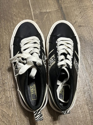 Marks & Spencer sneakers size 36, black and white