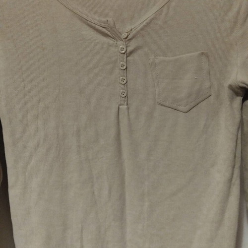 T-shirt new size S/M beige, soft and elastic
