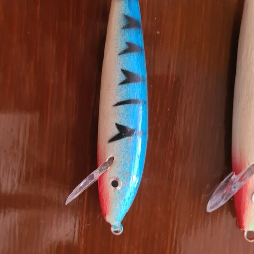 Wooden squid jigs new, pack of 5 pieces