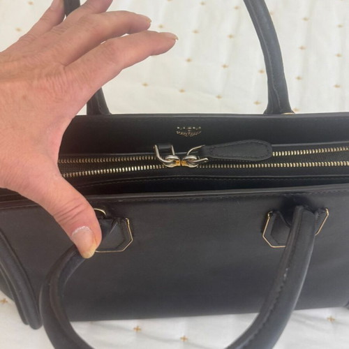 MCM Tote Leather Handbag Like New Black