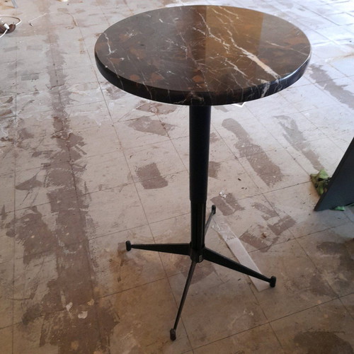 Bar stand like new, set of 3 with marble tops