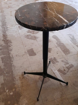 Bar stand like new, set of 3 with marble tops