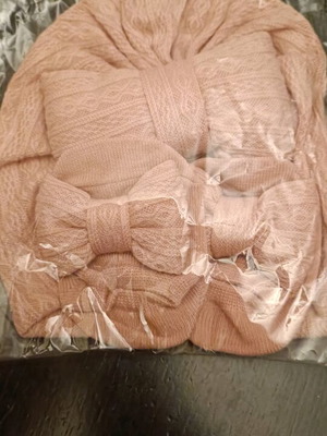 Baby turban with socks set 3-6 months new