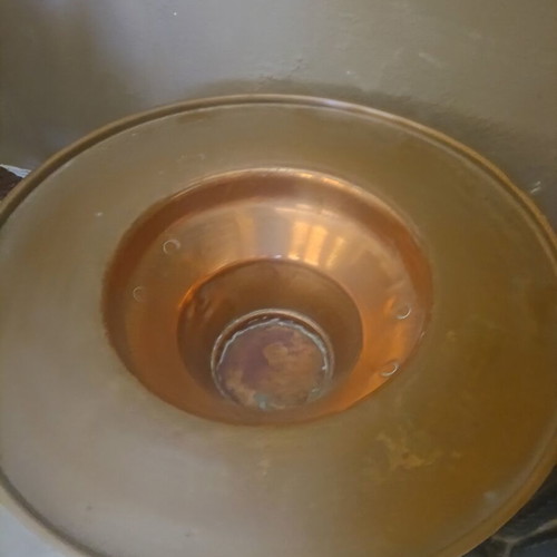 Χάλκινο μαγκάλι σαν καινούργιο, ύψος 70 εκ, φάρδος 45