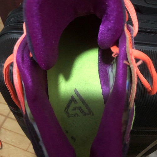 Nike Zoom Freak 2 used athletic shoes in Bright Mango, size 40