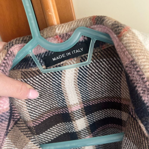 Jacket plaid shirts like new, multicolor, Made in Italy
