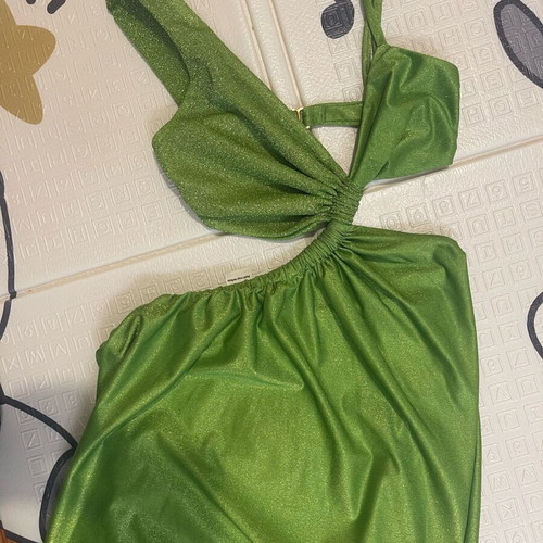 Baobab green dress size XS new with cutouts and slit