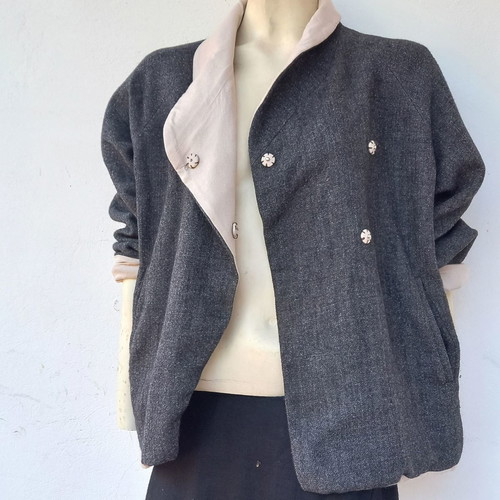 Double-sided wool jacket like new, size M