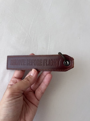 Leather keychain F-4E Phantom II