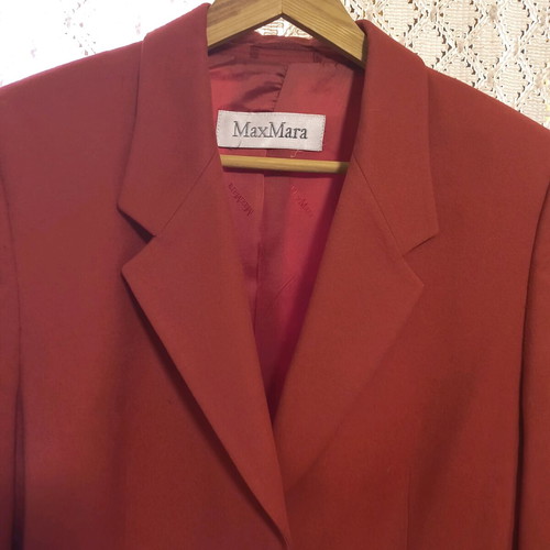 Max Mara jacket used, red, size M/38/10, wool