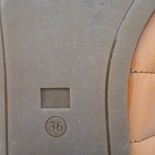 Gianna Kazakou leather ballerinas like new, beige and brown, size 36