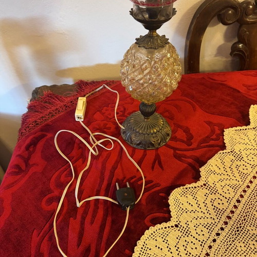 Large vintage table lamp used