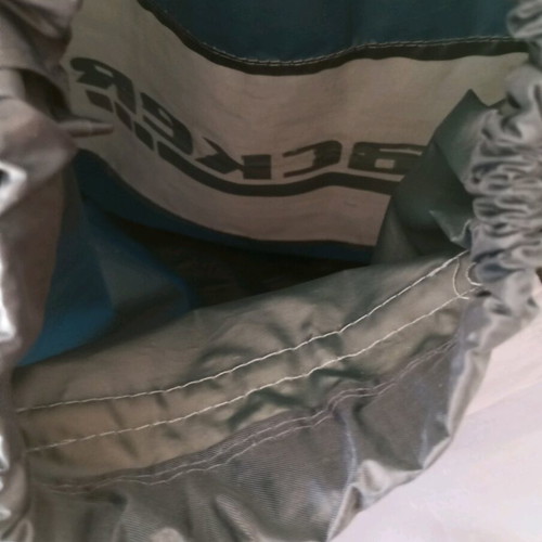 Backpack like new, black and gray, foldable for travel