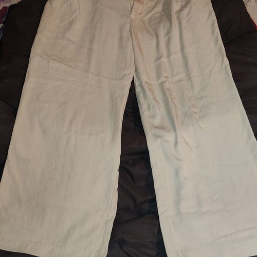 Zara παντελόνι XL μεταχειρισμένο, άσπρο