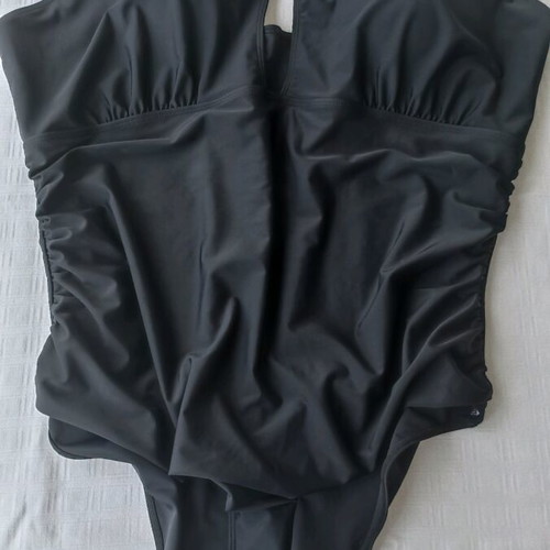 Black plus size one-piece swimsuit size 6XL new