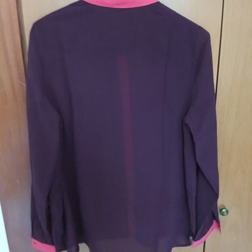 La Redoute Collections transparent two-tone shirt size 4XL like new, pink and purple