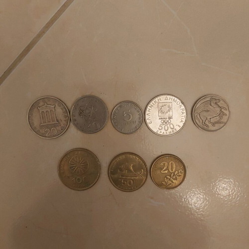 Greek coins used