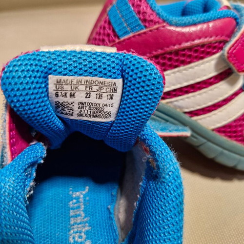Adidas Performance baby shoes size 23 used, fuchsia