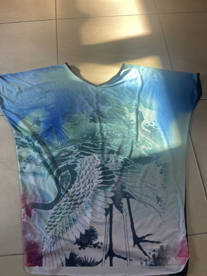 Anel blouse one size blue like new by Andra Lingerie