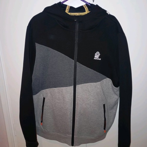 Admiral men's tracksuit set elegant size L like new, black and gray