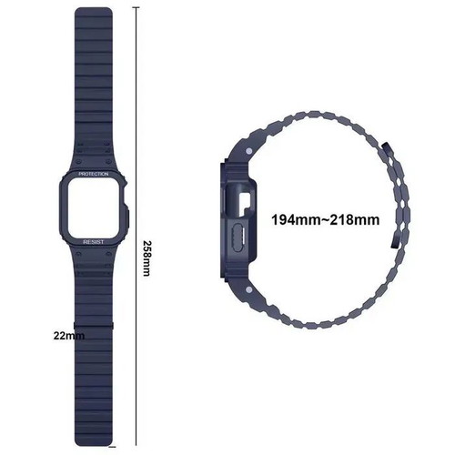 Shockproof Case with Strap for Apple Watch Ultra SE 9 8 7 6 5 4